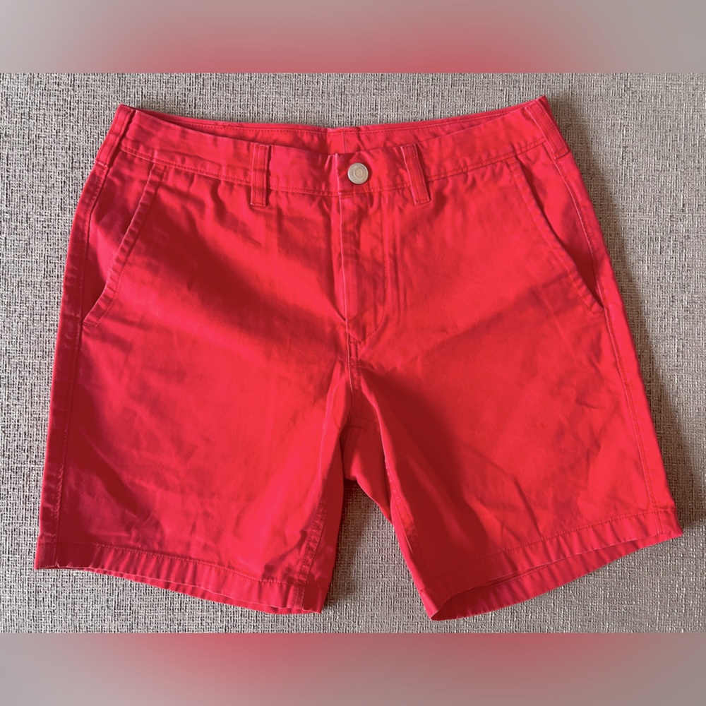 Bonobos Salmon Washed Chinos 5" Inseam Shorts (29 W)